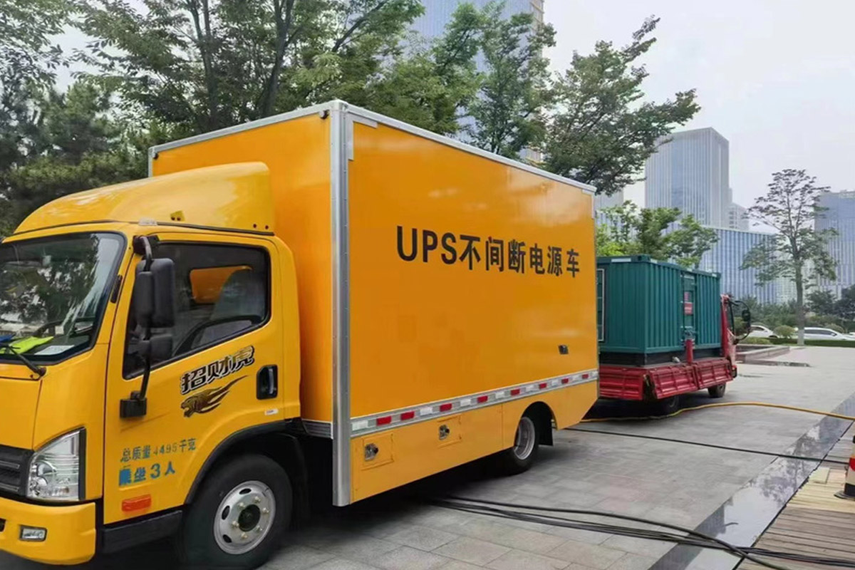 米林发电机租赁施工现场