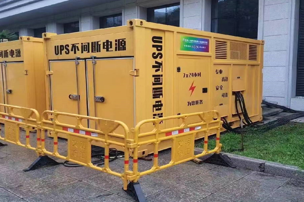 米林发电机租赁施工现场