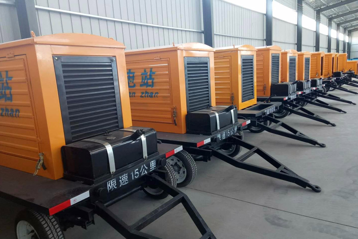 米林发电机租赁施工现场